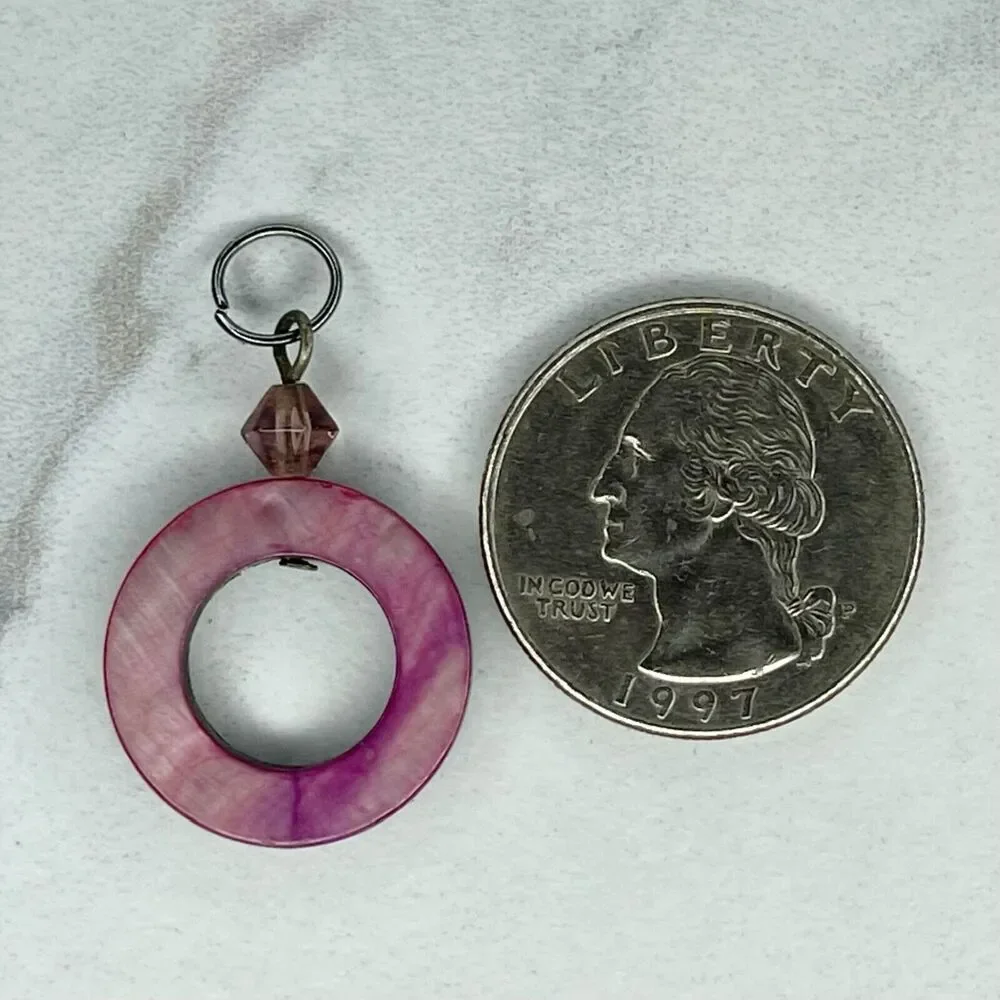 Hoop Shell Upcycled Pendant - Picture 2 of 4